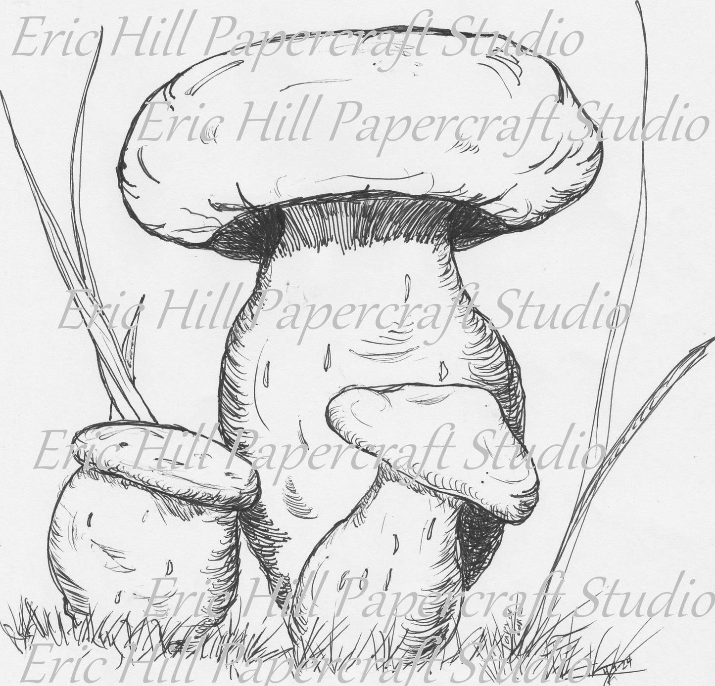 Mushroom Impressions Paperintables (TM) Series #422 digital file download kit